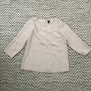 NUDE J. CREW BLOUSE